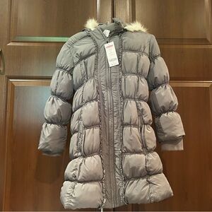 BNWT Gymboree long grey puffer coat